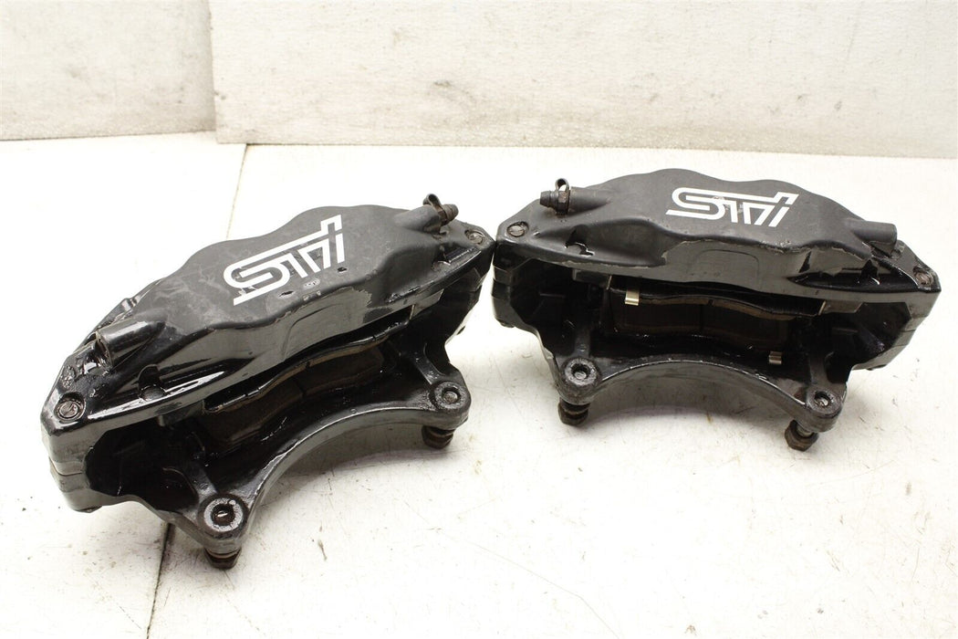 2008 Subaru WRX STI Front Brembo Brake Caliper Set Factory OEM 08-17