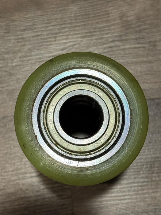 Poly  Wheel 3.25 X 6.50  Lime Green  8505/18Z Bearings