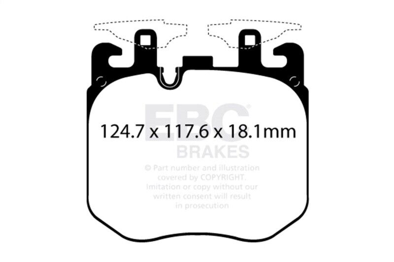 EBC Brakes DP52304NDX Bluestuff NDX Full Race Brake Pads