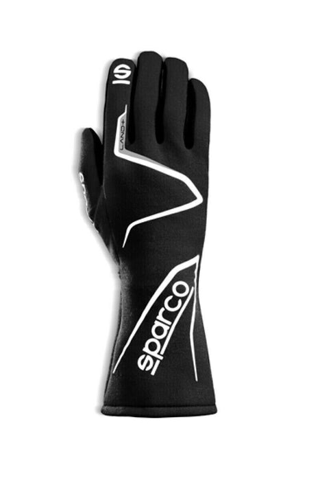 Sparco High Grip Land Racing Gloves Pair Adult Size 10 Black Unisex 00136210NR