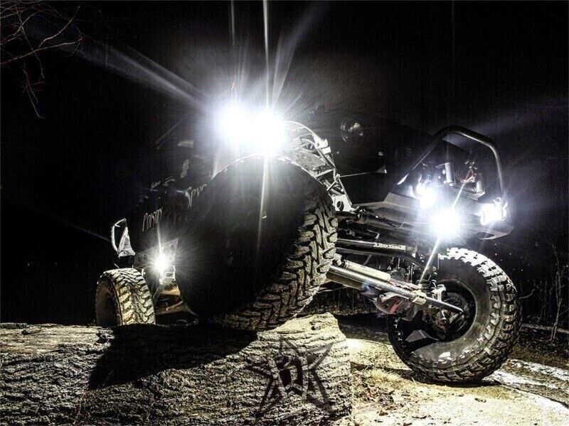 Rigid Industries Rock Light Kit 6 Cool White LED Light Kit Bright 400253