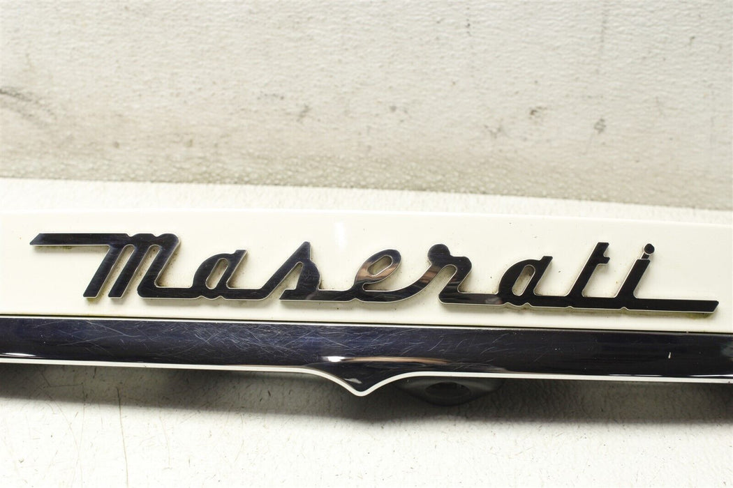 2015 Maserati Ghibli Rear Trunk Trim Cover Badge Plate Light Assembly 14-19