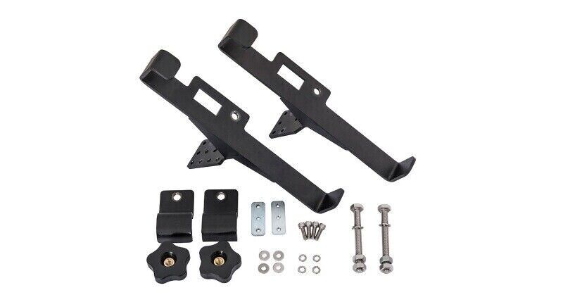 Rhino Rack RUFLB Set of 2 Universal Powder Coated Steel Folding Ladder Bracket