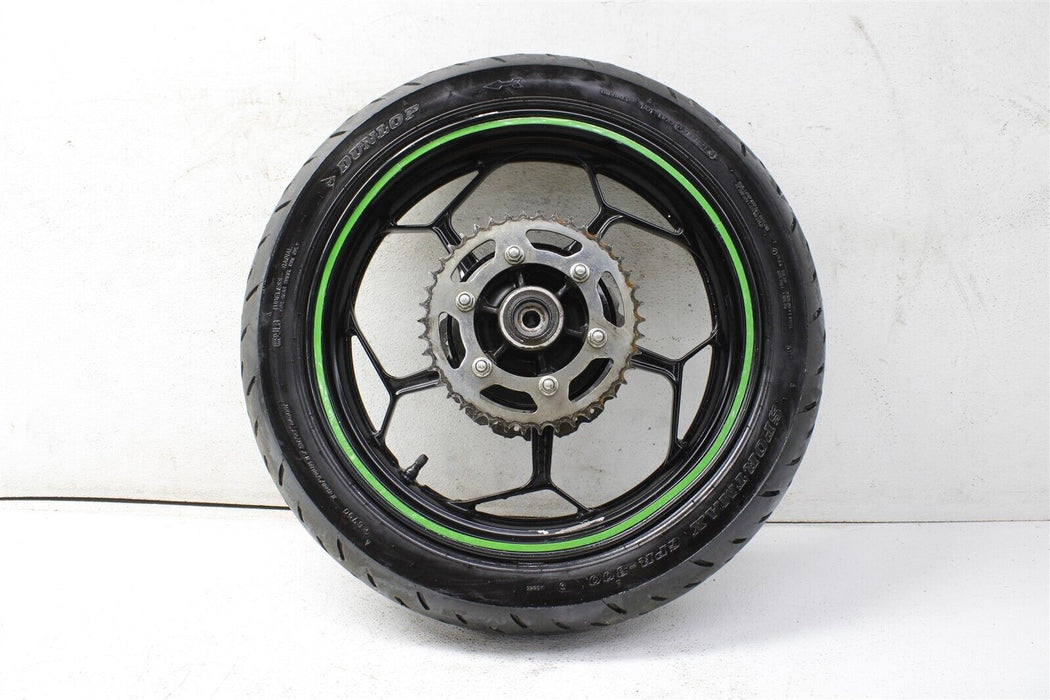 2014 Kawasaki Ninja EX300 BENT Rear Wheel Rim Tire 13-17