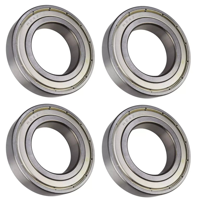 (4 Each) R24-ZZ Shielded Radial Ball Bearing 1-1/2 ID X 2-5/8 OD X 9/16 Wide