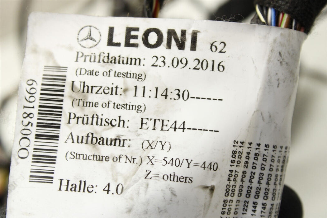 2017 Mercedes C43 AMG Sedan Wiring Wire Harness B07329541 Factory OEM 17-20