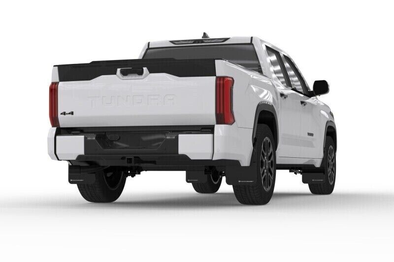 Rally Armor MF110-UR-BLK-WH Black Mud Flap/White Logo Fits 2022+ Toyota Tundra