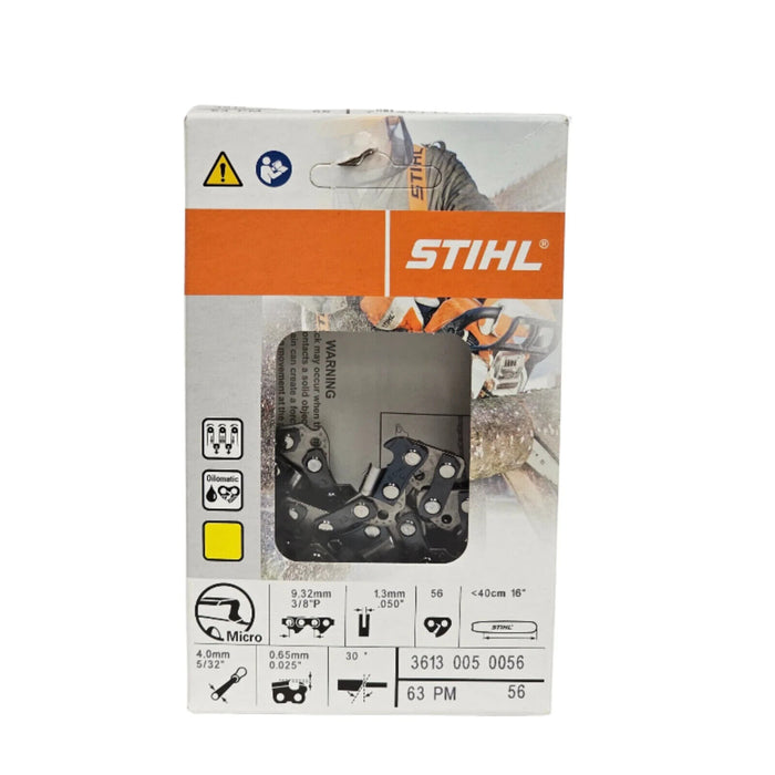 STIHL Oilomatic Picco Micro PM Chainsaw 3613 005 0056 16" 63PM 56 Chainsaw Chain