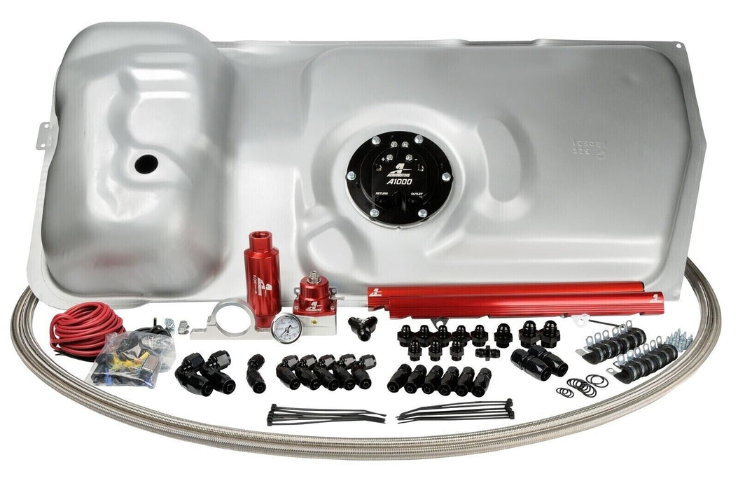 Aeromotive Fuel Tank w Pump 17130; Stealth A1000 Steel for 86-98 Mustang