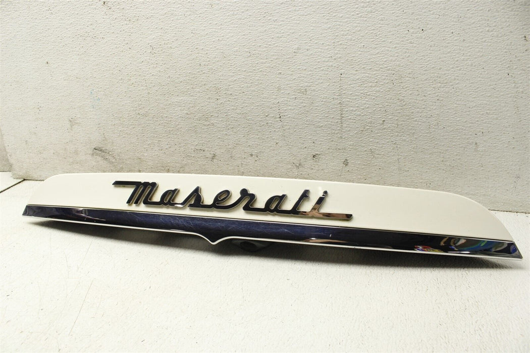 2015 Maserati Ghibli Rear Trunk Trim Cover Badge Plate Light Assembly 14-19