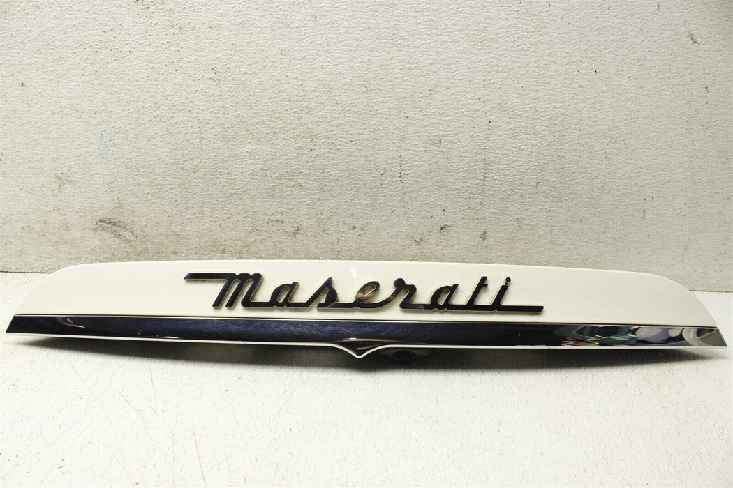 2015 Maserati Ghibli Rear Trunk Trim Cover Badge Plate Light Assembly 14-19