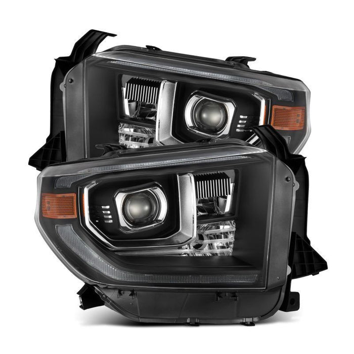 AlphaRex 880840 Projector Headlights Black Fits 14-21 Toyota Tundra