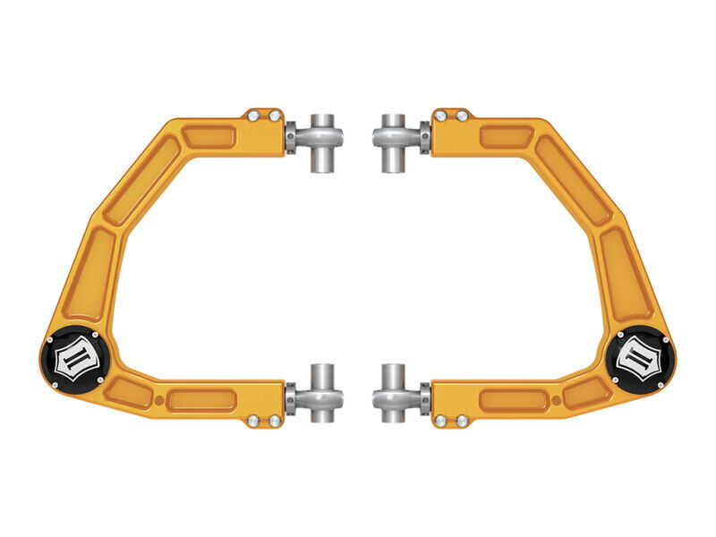 ICON Fits 2024 Toyota Tacoma Billet Upper Control Arm W/ Delta Joint Pro - Gold