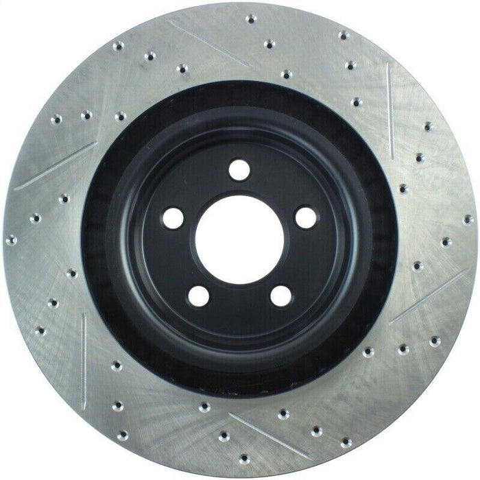 StopTech 127.63063R Sport Cross-Drilled And Slotted Disc Brake Rotor