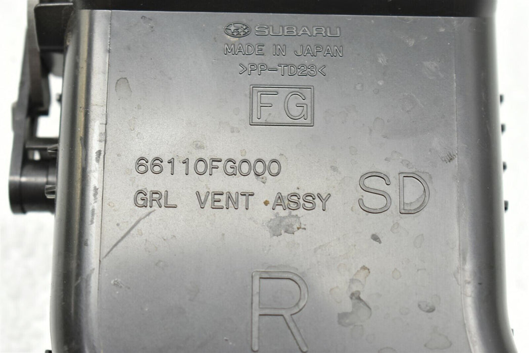 08-14 Subaru Impreza WRX STI Passenger Side Dash Vent Trim Right RH 2008-2014