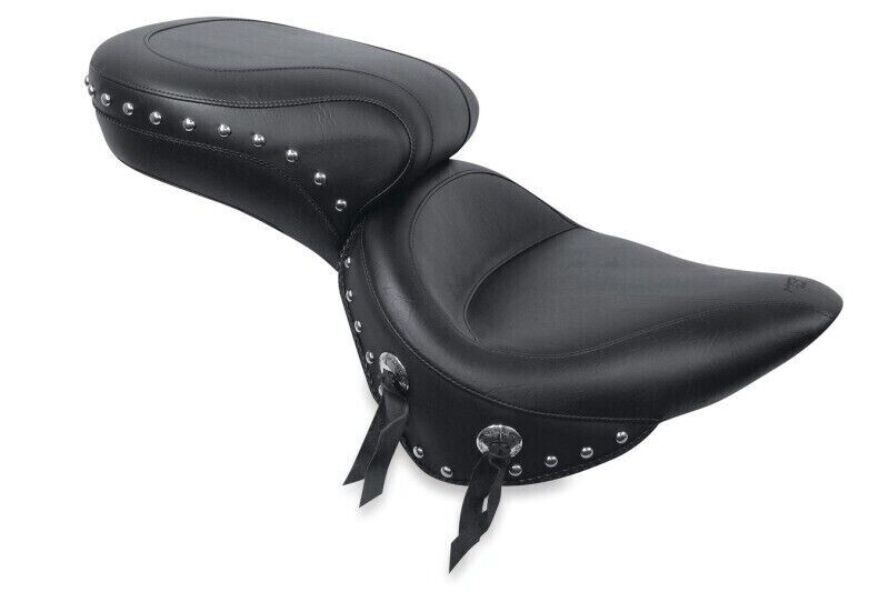 Mustang Motorcycle 75072 Products Wide Studded Seat - Softail '00-'05