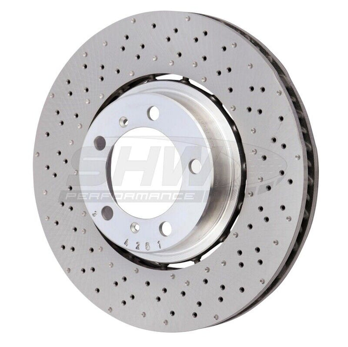 SHW PFL49901 Left Front LW Brake Rotor for 18-19 Porsche 911 Carrera 4 GTS 3.0L