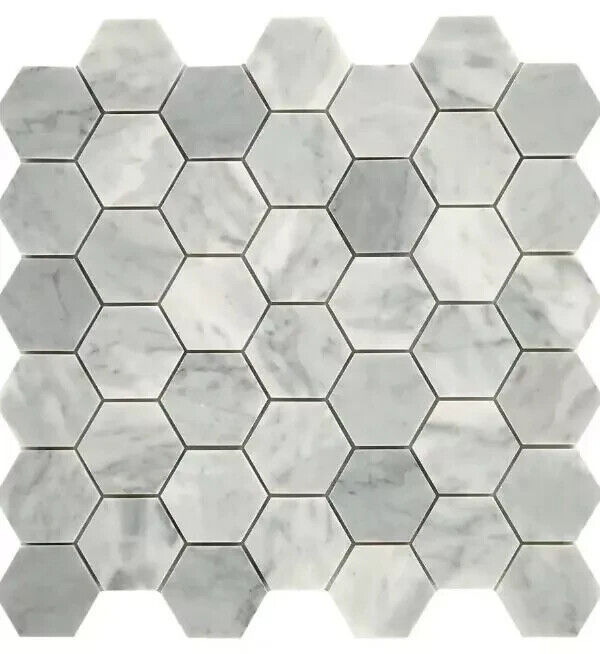 Daltile Restore Mist Honed 12in x 12in Marble Mosaic Tile Backsplash Floor Wall