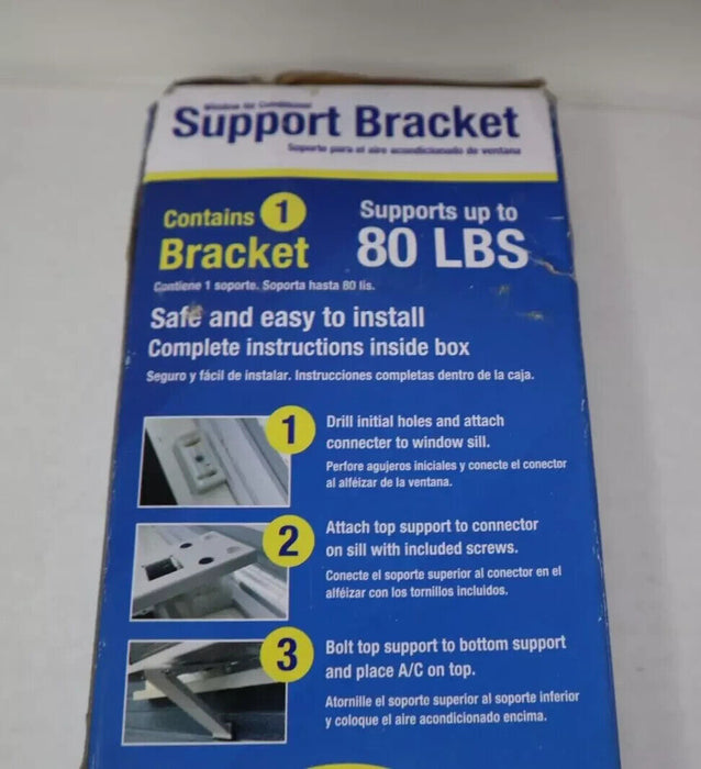 AC Safe Bracket Window AC 80lb Capacity AC-080 Small Window Air Conditioner