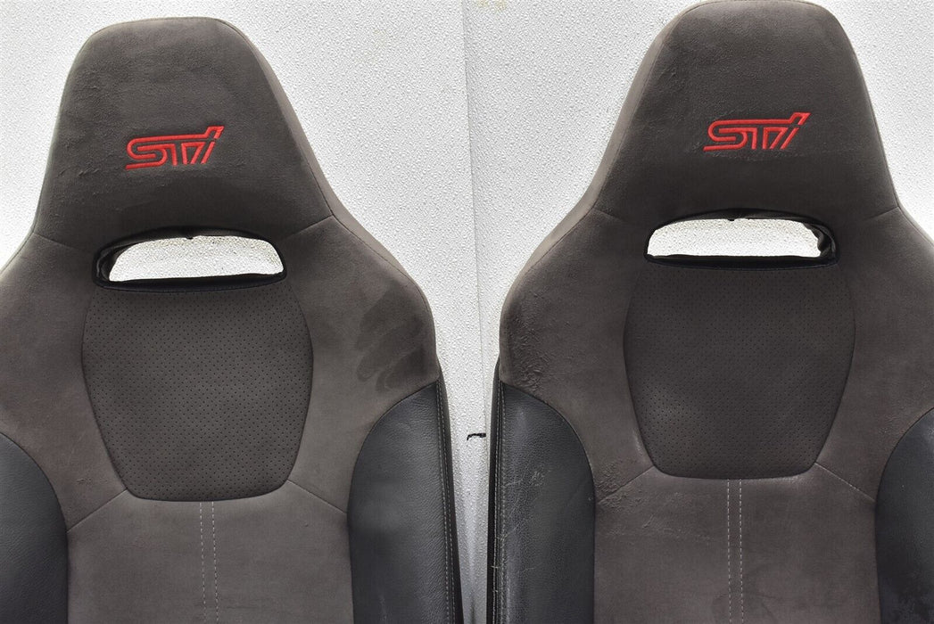 08-14 Subaru Impreza WRX STI Front and Rear Seat Set Seats 2008-2014