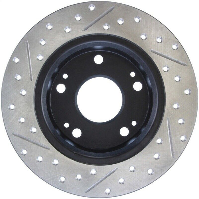 StopTech 127.40055L Sport Cross-Drilled And Slotted Disc Brake Rotor