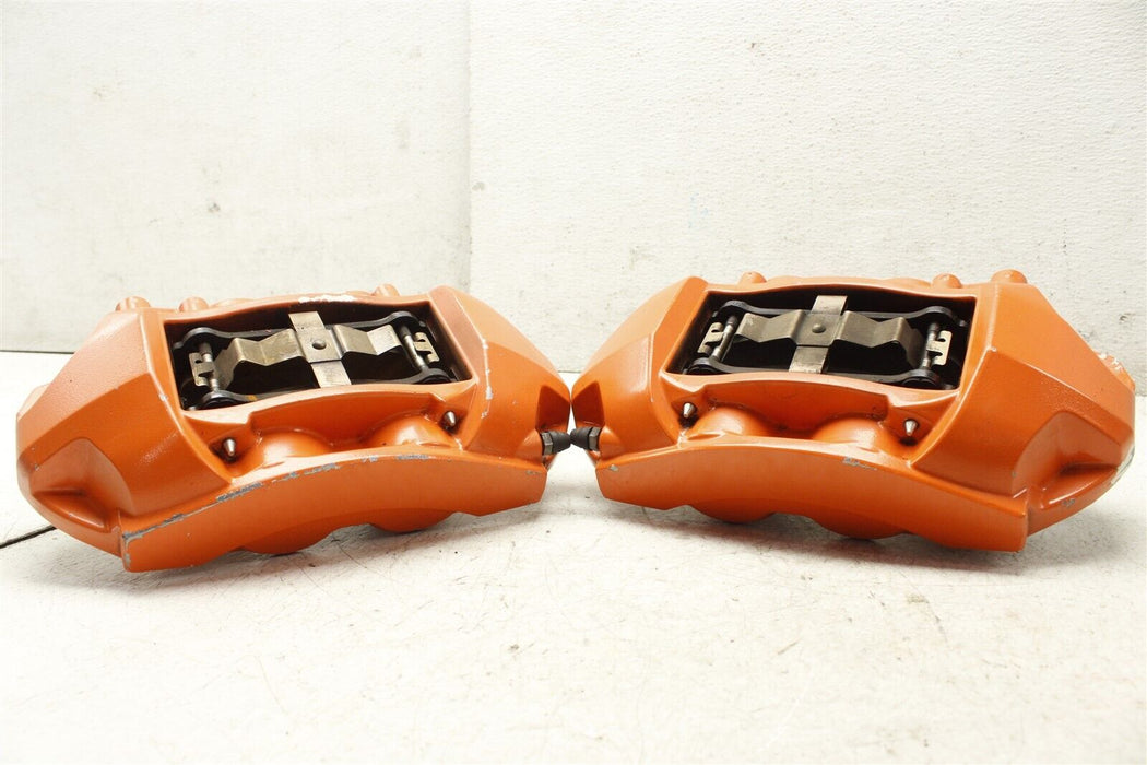 2021 Tesla Model 3 Front Brembo Caliper Set Factory OEM Painted Orange 17-21