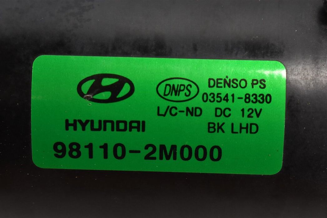 2009-2012 Hyundai Genesis Coupe 2.0T Windshield Wiper Motor & Linkage OEM 09-12