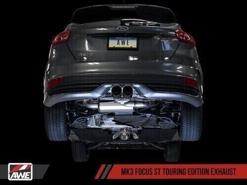 AWE 3015-33092 Tuning for Ford Focus ST Touring C/B Exhaust-Non-Resonated-Black