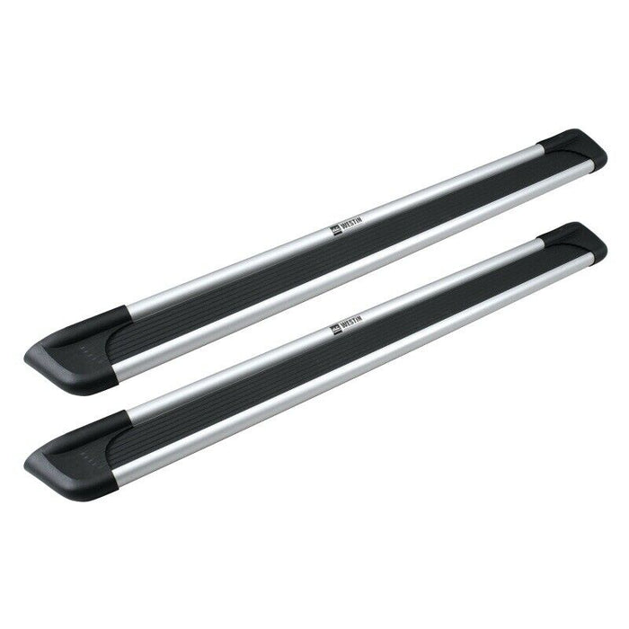 Westin 27-6130 6" Sure-Grip Cab Length Black Running Boards with Brushed Trim