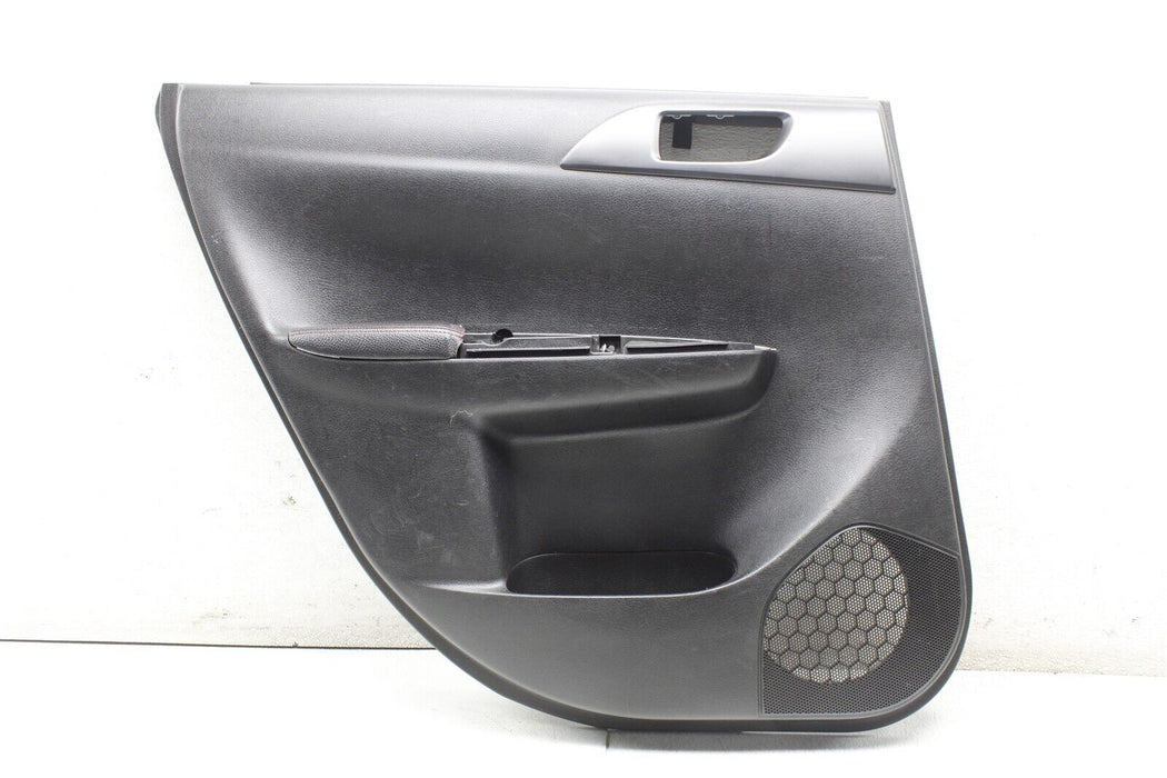 2014 Subaru WRX STI Driver Rear Left Door Panel Cover Trim Assembly OEM 08-14