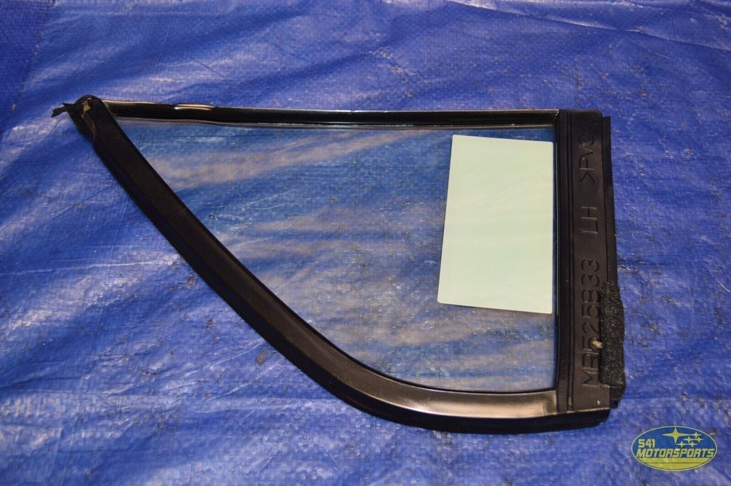 03-05 Mitsubishi Evolution 8 Quarter Window Glass Rear Left Driver LH 2003-2005