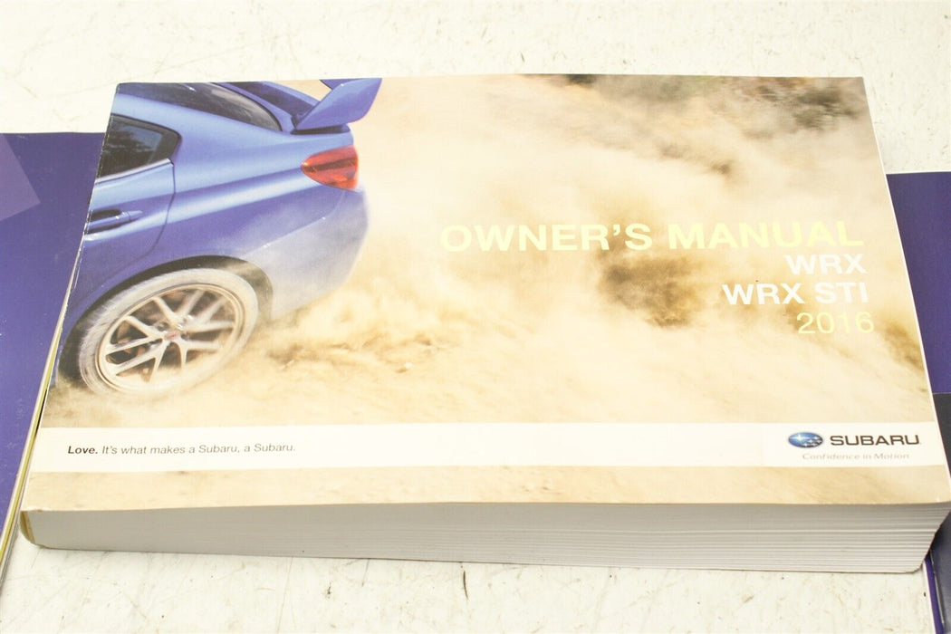 2016 Subaru WRX STI Owners Manual Reading Pamphlet Assembly OEM 16