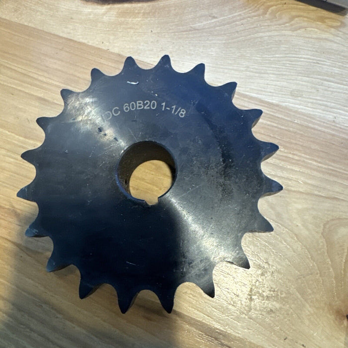 60B20 1 1/8 60B20F118 Sprocket 1 1/8 Bore 20 Teeth