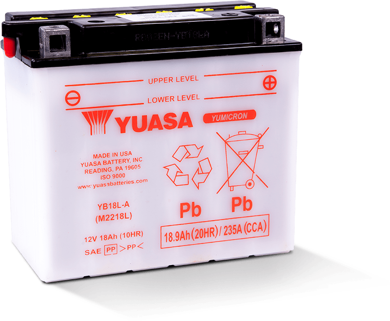 Yuasa YB18L-A Yumicron Fits 12 Volt Battery