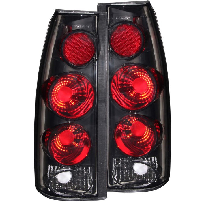 Anzo Fits 1999-2000 Cadillac Escalade Taillights Dark Smoke 3D Style