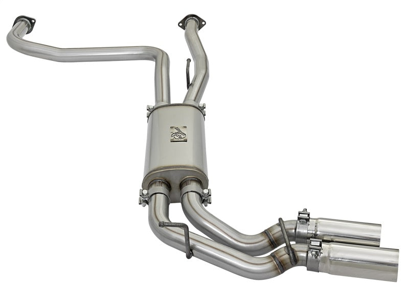aFe Fits Rebel Series 3in SS Cat-Back Exhaust System W/ Polished Tip 04-15