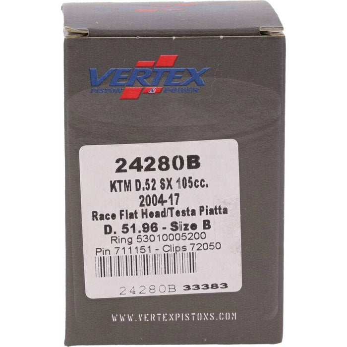 Vertex Piston Fits 04-11 KTM 105 SX 105cc Cast Race Piston Kit