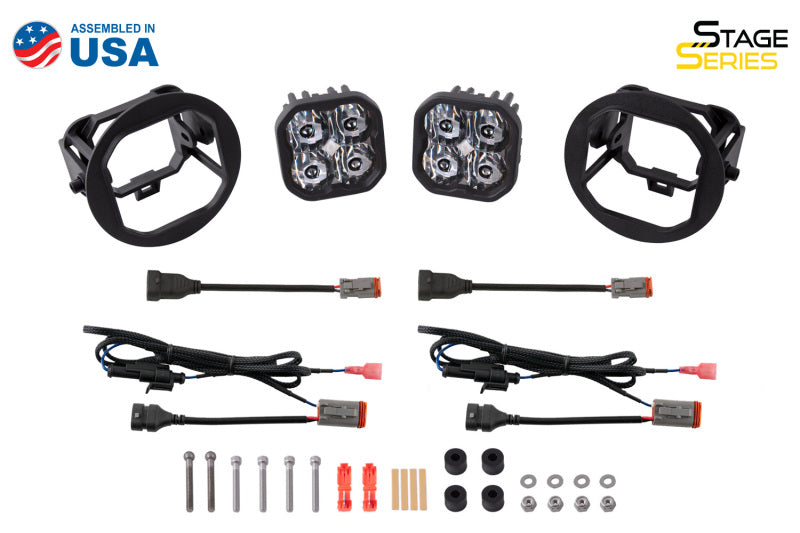 Diode Dynamics Fits SS3 Pro Type FT Kit ABL - Yellow SAE Fog