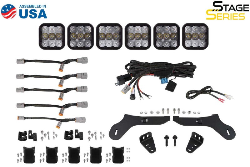 Diode Dynamics Fits 17-20 Ford Raptor SS5 Grille CrossLink Lightbar Kit - Pro