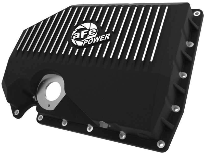 aFe Fits 05-19 VW 1.8L/2.0L W/ Oil Sensor Engine Oil Pan Black POWER Street