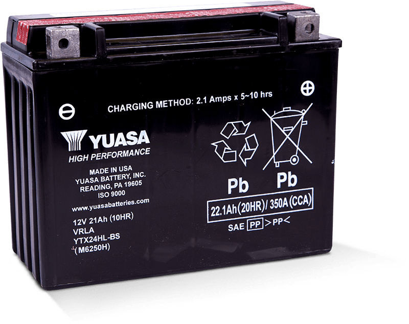 Yuasa YTX24HL-BS High Performance Maintenance Free AGM Fits 12 Volt Battery