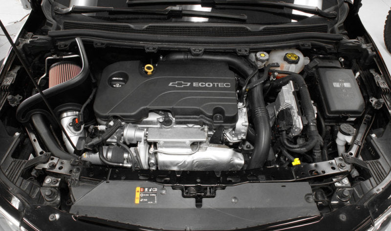 K&amp;N Fits 17-18 Chevy Cruze 1.4L Turbo Silver Typhoon Short Ram Intake