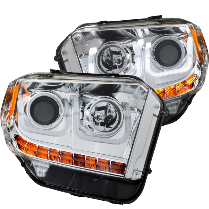 Anzo Fits 2014-2016 Toyota Tundra Projector Headlights W/ U-Bar Chrome