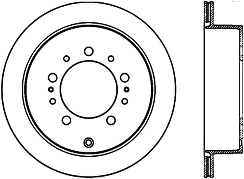 Stoptech Fits Sport Slot 08-13 Lexus LX450/470/570 / 07-12 Toyota Tundra Slotted