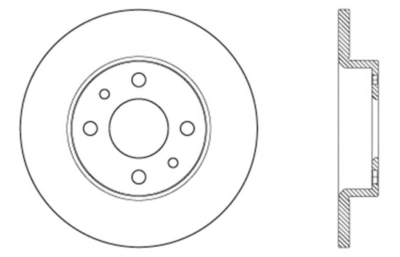 Stoptech Slotted &amp; Drilled Fits Sport Brake Rotor