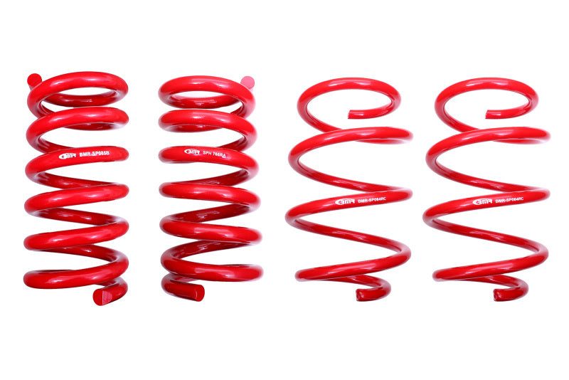 BMR Fits 15-18 S550 Mustang Lowering Spring Kit (Set Of 4) - Red