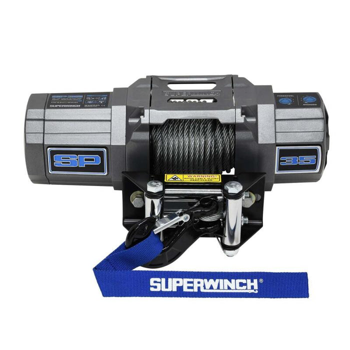 Superwinch Fits 3500 LBS 12V DC 7/32in X 40ft Steel Rope Roller Fairlead SP 35