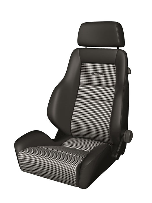 Recaro Fits Classic LS Seat - Black Leather/Pepita Fabric