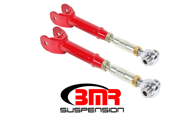 BMR 16-17 6th Gen Fits Camaro Lower Trailing Arms W/ On-Car Adj. Rod Ends - Red