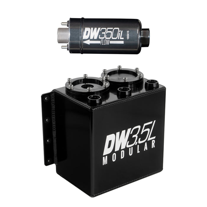 DeatschWerks Fits 3.5L Modular Surge Tank (Incl. 1 DW350iL In-Line Fuel Pump)